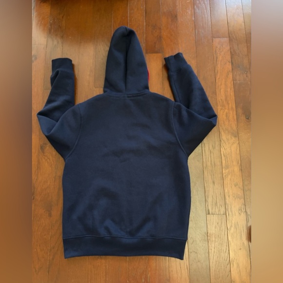 FC Barcelona Camp Nou Size Medium Blue Full Zip Hoodie Sweatshirt Embroidery - Picture 10 of 10